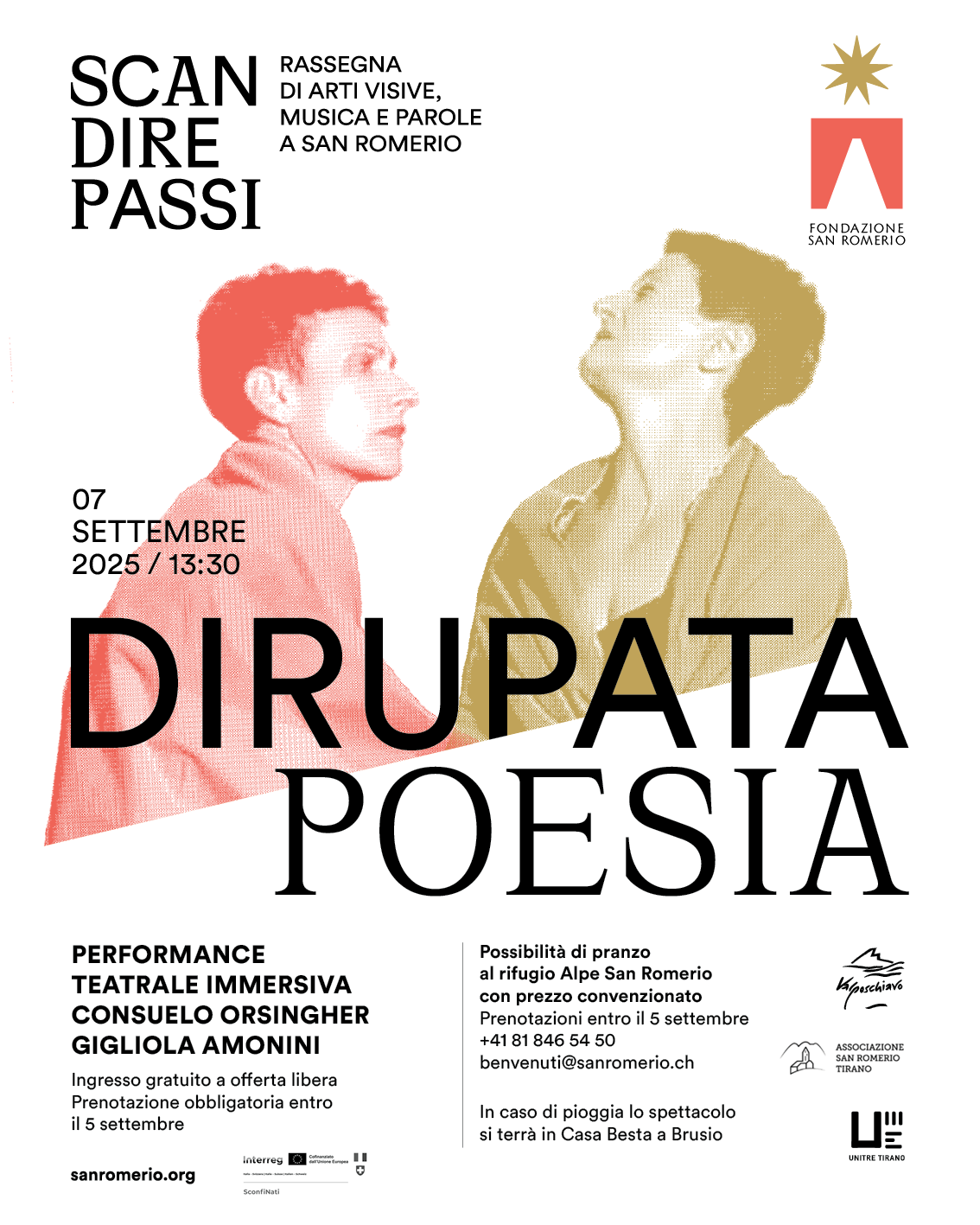 Scandire Passi: parole e vocalità con “Dirupata Poesia”